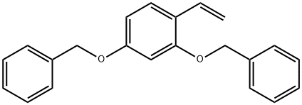 Benzene, 1-ethenyl-2,4-bis(phenylmethoxy)- Structural