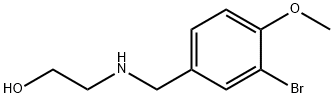 Ethanol, 2-[[(3-bromo-4-methoxyphenyl)methyl]amino]- Structural