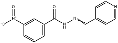 Benzoic acid, 3-nitro-, 2-(4-pyridinylmethylene)hydrazide Structural