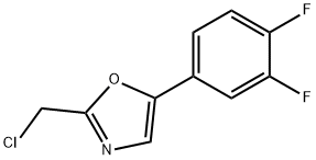 Oxazole, 2-(chloromethyl)-5-(3,4-difluorophenyl)- Structural