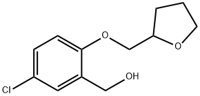 Benzenemethanol, 5-chloro-2-[(tetrahydro-2-furanyl)methoxy]- Structural