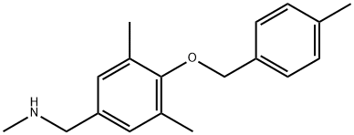 Benzenemethanamine, N,3,5-trimethyl-4-[(4-methylphenyl)methoxy]- Structural