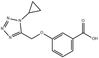 Benzoic acid, 3-[(1-cyclopropyl-1H-tetrazol-5-yl)methoxy]- Structural