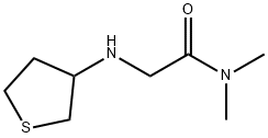 Acetamide, N,N-dimethyl-2-[(tetrahydro-3-thienyl)amino]- Structural
