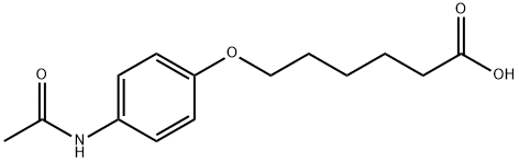 Hexanoicacid,6-[4-(acetylamino)phenoxy]- Structural