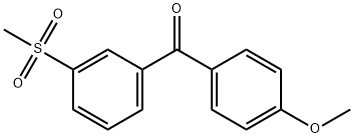Methanone, (4-methoxyphenyl)[3-(methylsulfonyl)phenyl]- Structural