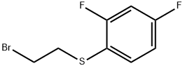 Benzene, 1-[(2-bromoethyl)thio]-2,4-difluoro- Structural