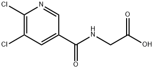 Glycine, N-[(5,6-dichloro-3-pyridinyl)carbonyl]- Structural