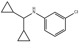 Benzenamine, 3-chloro-N-(dicyclopropylmethyl)- Structural