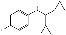 Benzenamine, N-(dicyclopropylmethyl)-4-fluoro- Structural