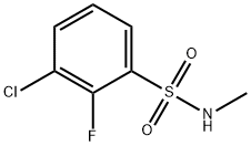 Benzenesulfonamide, 3-chloro-2-fluoro-N-methyl- Structural