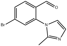 Benzaldehyde, 4-bromo-2-(2-methyl-1H-imidazol-1-yl)- Structural