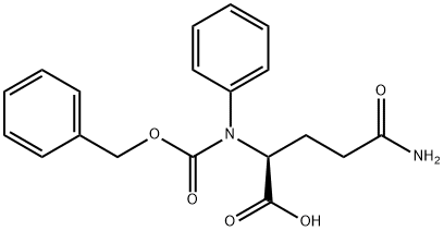L-Glutamine, N-phenyl-N2-[(phenylmethoxy)carbonyl]- Structural