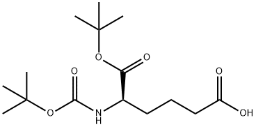 Hexanedioic acid, 2-[[(1,1-dimethylethoxy)carbonyl]amino]-, 1-(1,1-dimethylethyl) ester, (R)- (9CI) Structural