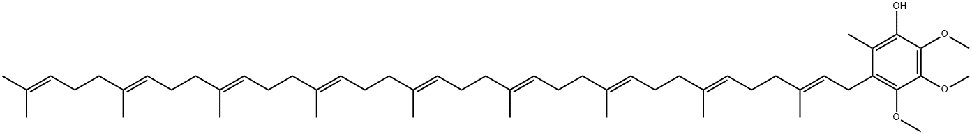 Phenol, 2,3,4-trimethoxy-6-methyl-5-[(3E,7E,11E,15E,19E,23E,27E,31E)-3,7,11,15,19,23,27,31,35-nonamethyl-2,6,10,14,18,22,26,30,34-hexatriacontanonaen-1-yl]- Structural