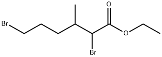 Hexanoic acid, 2,6-dibromo-3-methyl-, ethyl ester Structural