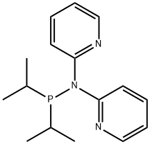 Phosphinous amide, P,P-bis(1-methylethyl)-N,N-di-2-pyridinyl- Structural