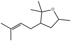Furan, tetrahydro-2,2,5-trimethyl-3-(3-methyl-2-buten-1-yl)- Structural
