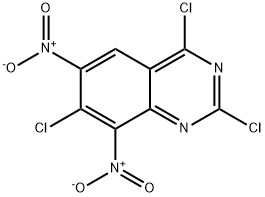 Quinazoline, 2,4,7-trichloro-6,8-dinitro- Structural