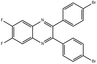 Quinoxaline, 2,3-bis(4-bromophenyl)-6,7-difluoro- Structural