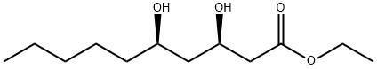 Decanoic acid, 3,5-dihydroxy-, ethyl ester, (3R,5R)- Structural