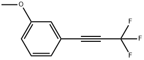 Benzene, 1-methoxy-3-(3,3,3-trifluoro-1-propyn-1-yl)- Structural