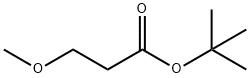 Propanoic acid, 3-methoxy-, 1,1-dimethylethyl ester Structural