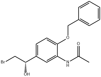 Acetamide, N-[5-[(1S)-2-bromo-1-hydroxyethyl]-2-(phenylmethoxy)phenyl]- Structural