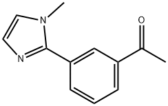 Ethanone, 1-[3-(1-methyl-1H-imidazol-2-yl)phenyl]- Structural