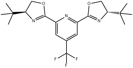 Pyridine, 2,6-bis[(4S)-4-(1,1-dimethylethyl)-4,5-dihydro-2-oxazolyl]-4-(trifluoromethyl)- Structural