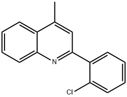 Quinoline, 2-(2-chlorophenyl)-4-methyl- Structural