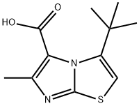 Imidazo[2,1-b]thiazole-5-carboxylic acid, 3-(1,1-dimethylethyl)-6-methyl- Structural