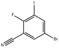 Benzonitrile, 5-bromo-2-fluoro-3-iodo- Structural
