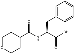 L-Phenylalanine, N-[(tetrahydro-2H-pyran-4-yl)carbonyl]- Structural