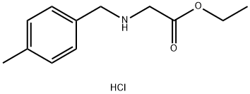 Ethyl 2-{[(4-Methylphenyl)methyl]amino}acetate Hydrochloride Structural