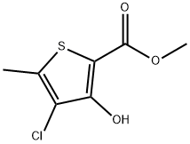 Methyl 5-Bromo-4-chloro-3-hydroxythiophene-2-carboxylate Structural