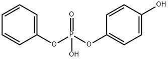 Phosphoric acid, mono(4-hydroxyphenyl) monophenyl ester Structural