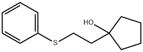 Cyclopentanol, 1-[2-(phenylthio)ethyl]- Structural