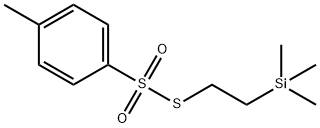 Benzenesulfonothioic acid, 4-methyl-, S-[2-(trimethylsilyl)ethyl] ester Structural