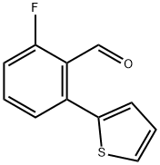 Benzaldehyde, 2-fluoro-6-(2-thienyl)- Structural