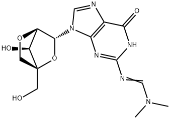 Guanosine, N-[(dimethylamino)methylene]-2'-O,4'-C-methylene- Structural