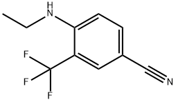 Benzonitrile, 4-(ethylamino)-3-(trifluoromethyl)- Structural