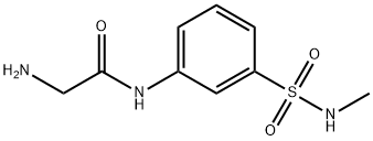 Acetamide, 2-amino-N-[3-[(methylamino)sulfonyl]phenyl]- Structural