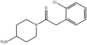 Ethanone, 1-(4-amino-1-piperidinyl)-2-(2-chlorophenyl)- Structural