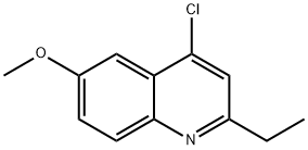 Quinoline, 4-chloro-2-ethyl-6-methoxy- Structural