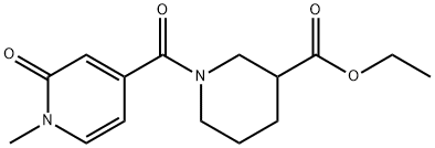 Ethyl 1-(1-Methyl-2-oxo-1,2-dihydropyridine-4-carbonyl)piperidine-3-carboxylate Structural