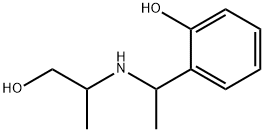 Phenol, 2-[1-[(2-hydroxy-1-methylethyl)amino]ethyl]- Structural