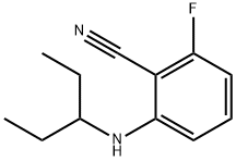 Benzonitrile, 2-[(1-ethylpropyl)amino]-6-fluoro- Structural