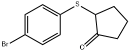 Cyclopentanone, 2-[(4-bromophenyl)thio]- Structural