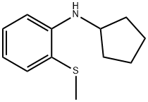 Benzenamine, N-cyclopentyl-2-(methylthio)- Structural